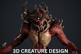 do creature model monster creation animal model for game or animation