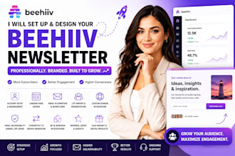setup beehiiv newsletter template beehiiv landing page beehiiv account manager