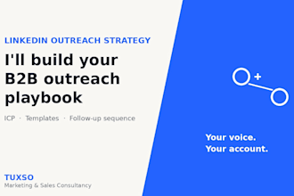 create a b2b linkedin outreach strategy and templates