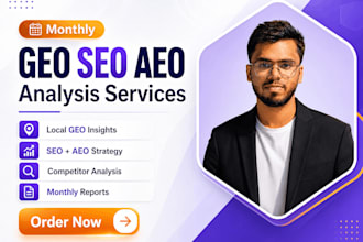 provide monthly on page SEO GEO aeo services