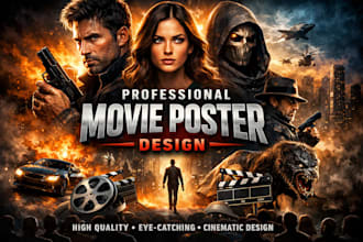 design a professional movie poster