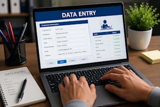 do accurate data entry and typin work