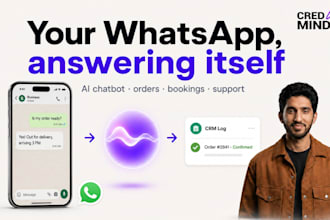 build a whatsapp ai chatbot for sales, support, and bookings