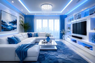 do 3d interior and exterior design rendering for any space