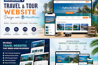 build a modern travel agency website in wordpress