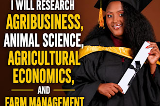 research agribusiness animal science agricultural economics and farm management