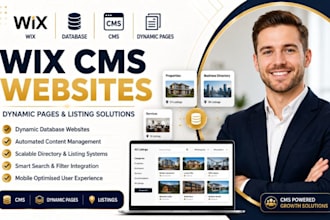 design wix cms website wix dynamic pages wix listing website