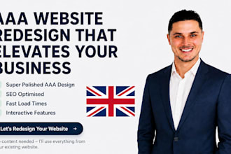 redesign your website with an aaa design, SEO and performance optimised