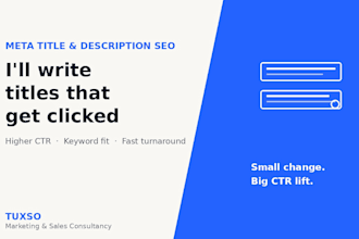 write high converting SEO meta titles and descriptions