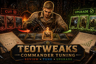 review, tune, and upgrade your mtg commander edh deck