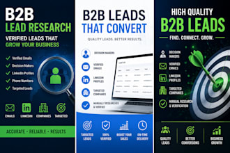 find verified b2b leads with emails and linkedin contacts
