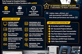 design and build labview projects for you