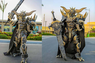 do 3d design wearable cosplay armor 3d printing cosplay model, cosplay creation