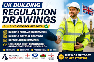 create UK building regulation drawings for building control approval