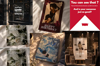 design posters cards and physical games