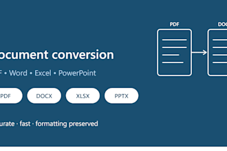 convert PDF to word, excel or powerpoint and back