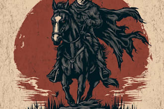 design custom western cowboy, rodeo logo and vintage t shirt design