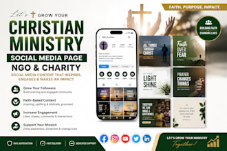 manage christian ministry, ngo and charity social media accounts