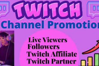 grow your twitch channel with smart, organic promotion