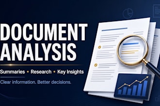 analyze and summarize reports and documents