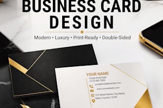 design a modern professional business card