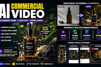 create veo3 ai commercial product video ai product cinematic ai video ugc ads