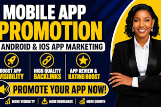 do mobile app promotion for android ios app create backlinks for app review