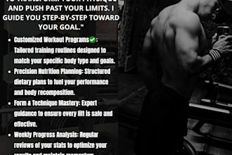 be your professional online fitness and body building coach