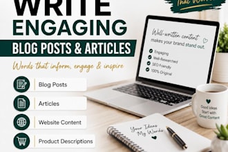 write engaging articles blog posts and lifestyle content for your brands