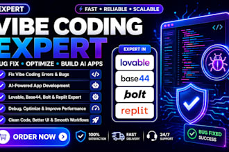 debug and fix projects built with lovable bolt base44 and replit