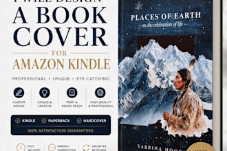 design a book cover for amazon kindle