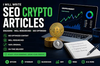 write SEO crypto and blockchain articles