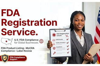 do fda registration, US agent service, mocra compliance and fda product listing