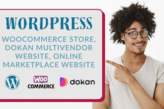 design, redesign, fix woocommerce dokan multivendor marketplace website