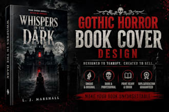 design a gothic horror book cover for your novel