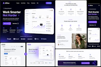 design or redesign a modern landing page UI in figma