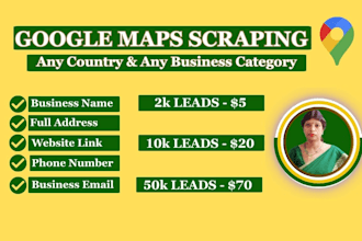 scrape google maps data with emails for lead generation