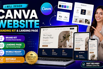 do canva website design canva landing page canva business website design