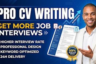 rewrite and design a job winning CV resume and cover letter