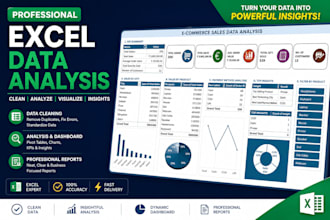 create excel dashboards and data reports