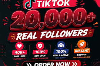grow tiktok followers with 1000 percent real users