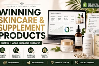 find winning private label skincare and supplement products using supliful
