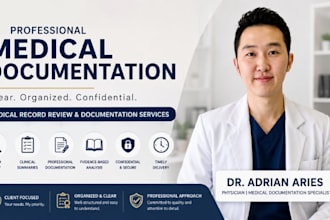 prepare organized medical record summaries and clinical documentation