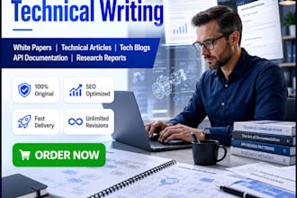 be technical writer for research reports, whitepapers and articles