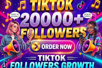 grow tiktok followers with 1000 percent real users