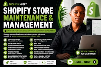 maintain, update and manage your shopify ecommerce website