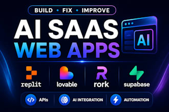 build ai saas mvp using replit, lovable, supabase and openai
