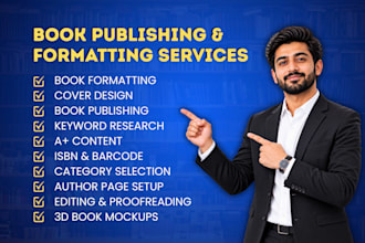 do custom book cover design for print, ebook, and amazon KDP