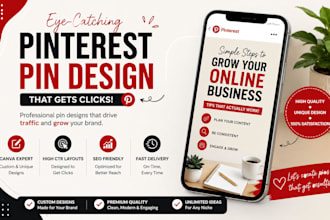 design eye catching pinterest pins in canva