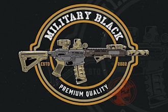 create artistic army tactical logo design or illustration